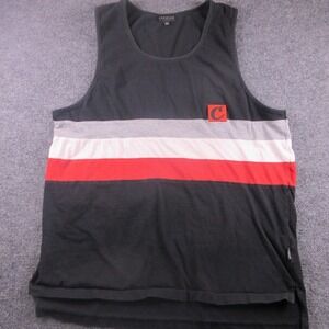 Cookies‎ Shirt Mens 2XL Black Sleeveless Tank Top Stripe Logo Casual Streetwear